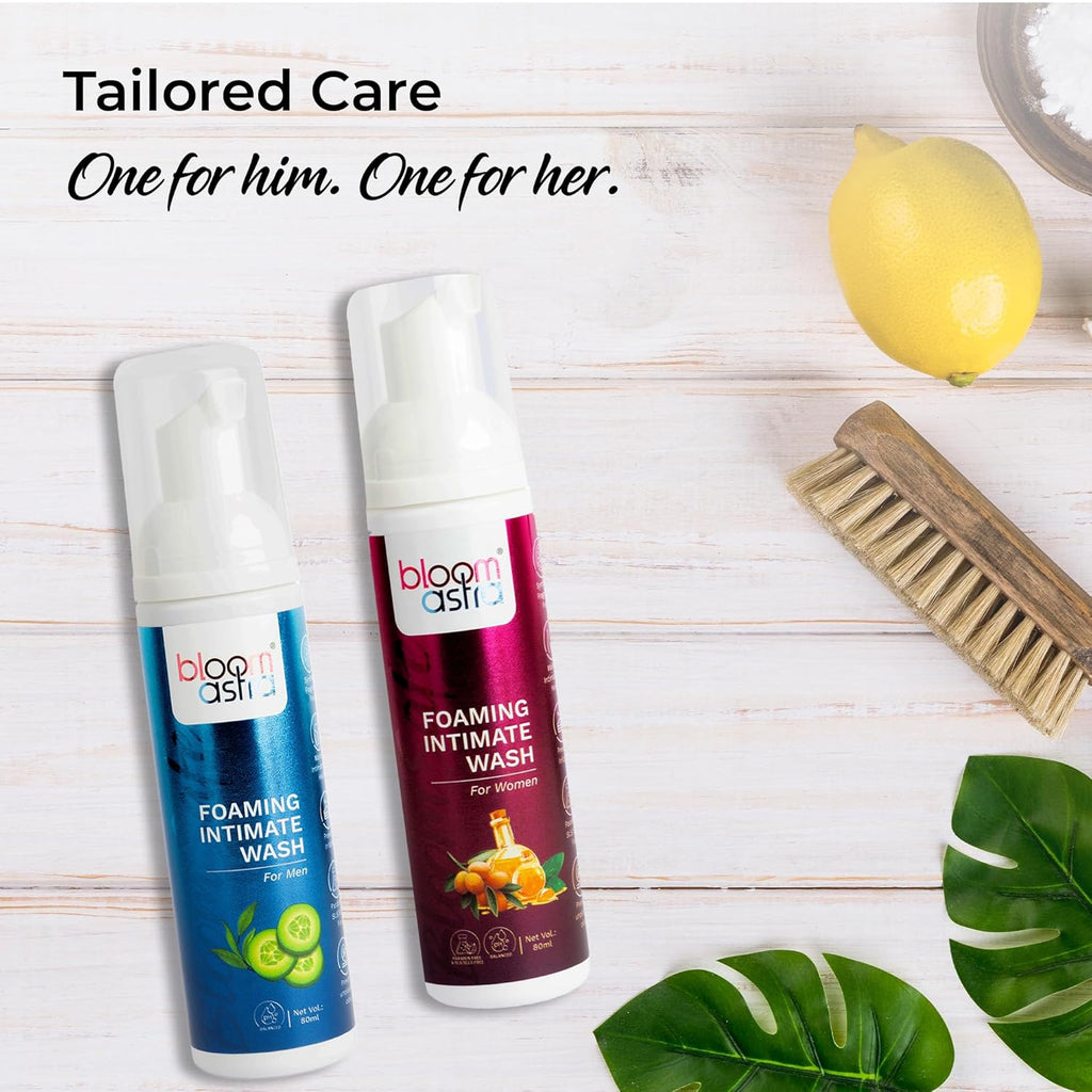 Bloomastra Foaming Intimate Hygiene Wash For Women (80ml) | Maintains Healthy PH Balance, and Prevents Infections
