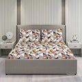 Layers Argos Bedsheet Set for All Seasons Lightweight Moisture Absorbent 225 CVC King Size Multicolor Argos