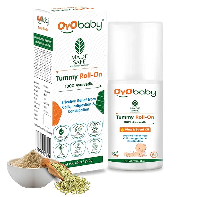 Oyo Baby Easy Tummy roll on for baby Quick Relief From Colic - 40 ml