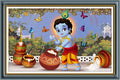 Rangoli MDF Wall Stick Decorative Panel 12x18 Wall Art P-1 Design-5