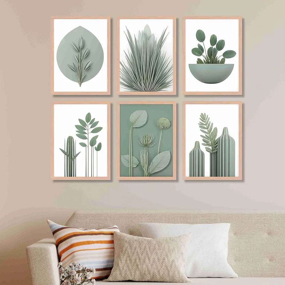 Livin'luxe Paintings Flower Pot Home Decor Wall Paintings With Frame Painting B - 448K6