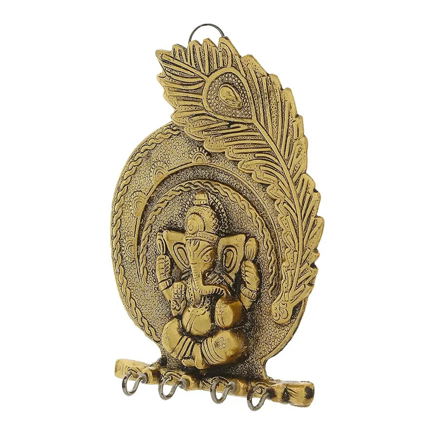 Chhariya Crafts Ganesh Wall Hanging With Key Holder for Home Decor Wall Decor Showpiece