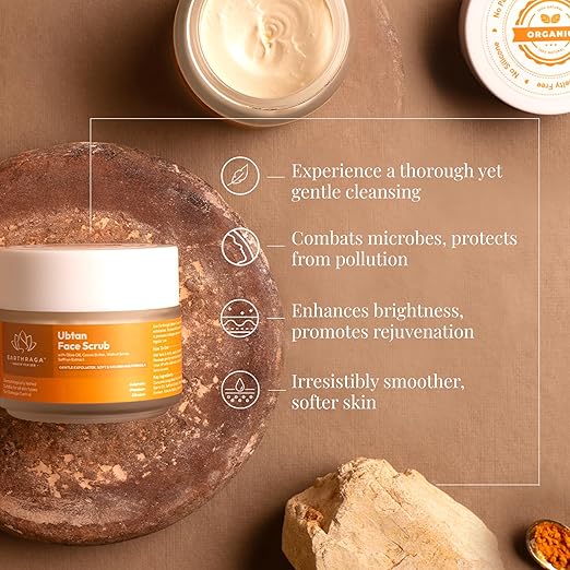 Earthraga Ubtan Turmeric Face Scrub - 100 ml