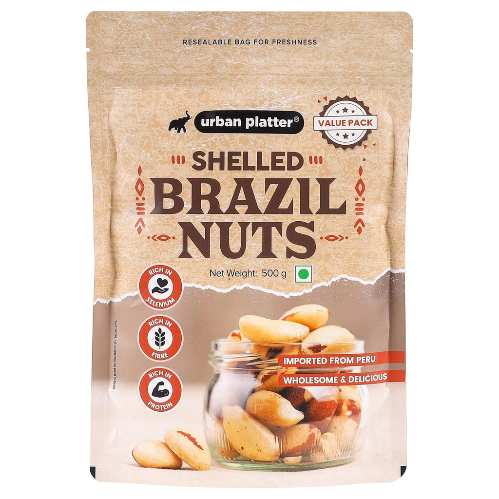 Urban Platter Brazil Nuts, 100g (Rich in Selenium | Superfood | Have 1 Daily | Product of Peru)
