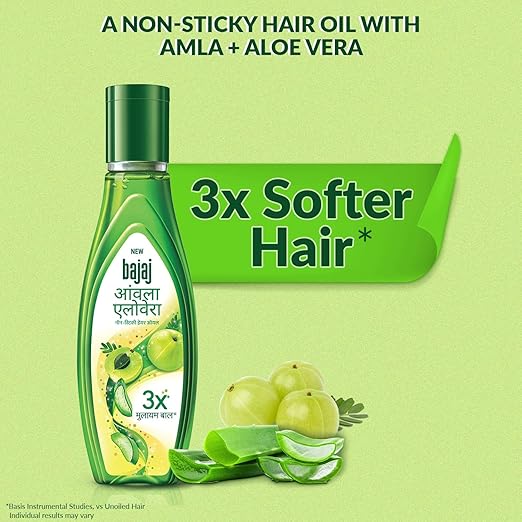 Bajaj Amla Aloe Vera Hair Oil Green - 300 ml