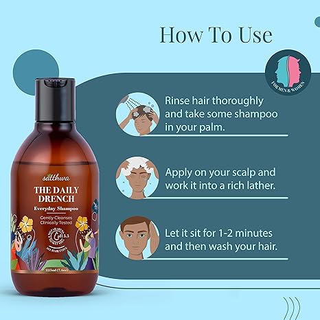 Satthwa Daily Drench - Everyday Mild Shampoo - 225 ml