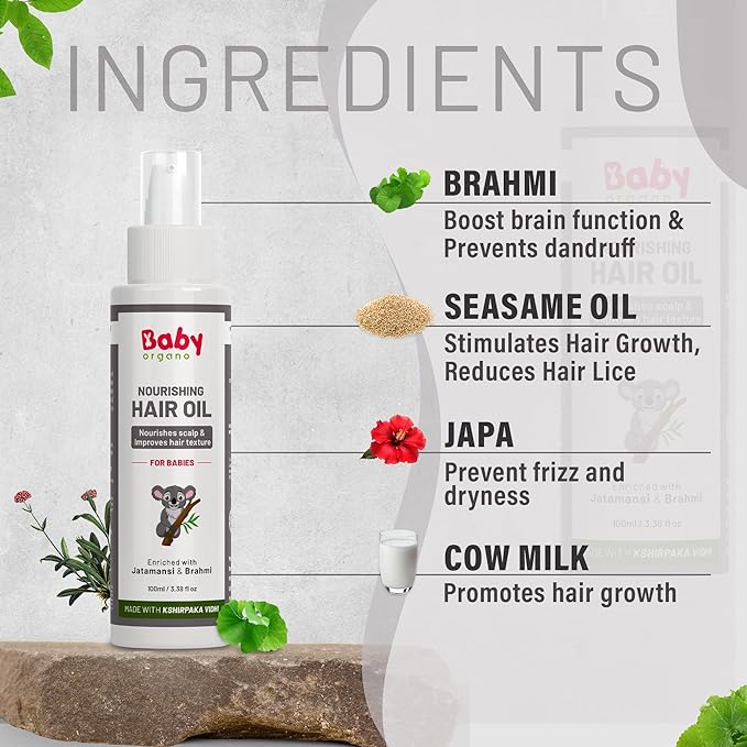 Babyorgano Ayurvedic Nourishing Hair Oil - 100 ml