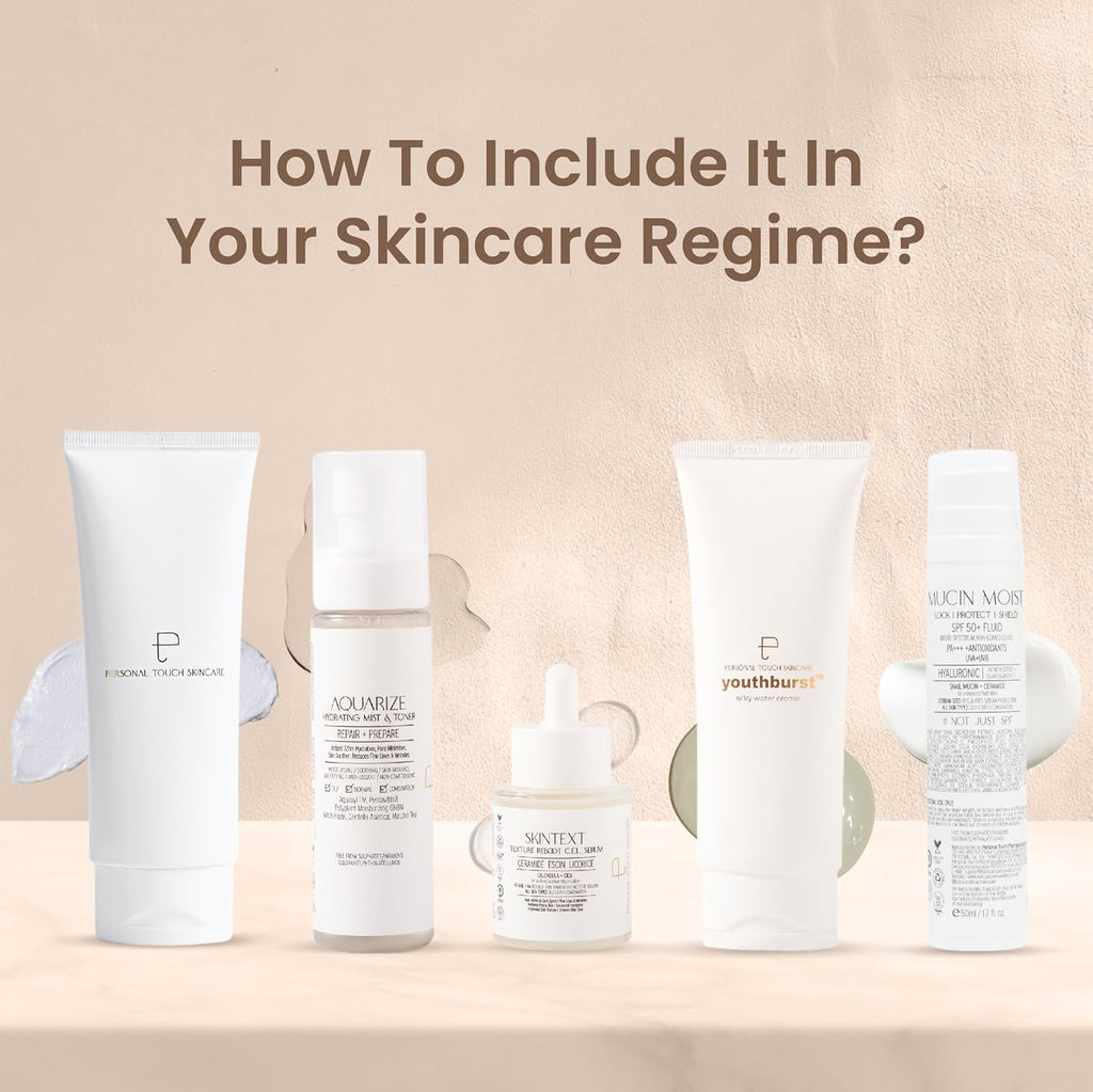 Personal Touch Skintext Texture Reboot C.E.L Serum | Skin Barrier Repair Serum for Strengthening & Volume Restoration | Ceramide, Escin & Licorice | Hydrating & Smoothing Face Serum | 30 ml