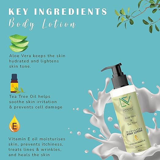 Naturaleza Castile Aloe Vera & Tea Tree Hydrating Body Lotion - 100 ml
