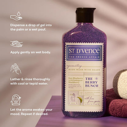 St.Dvence Berry Bunch Salicylic Acid Body Wash - 300 ml