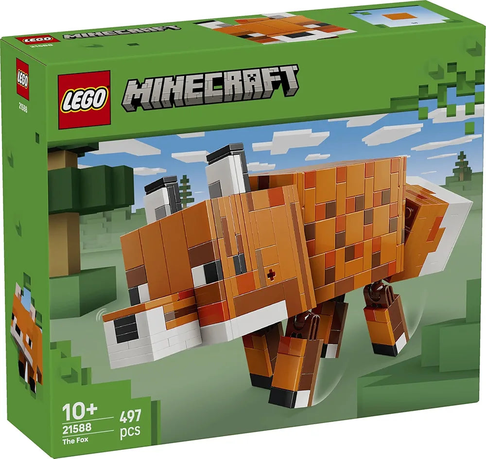 Lego Minecraft The Fox Gaming Decoration Building Set - Animal Figure Toy - Game Decor Gift - 21588