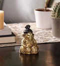 Ecraftindia Lord Ganesha Playing Tabla Statue | Brown