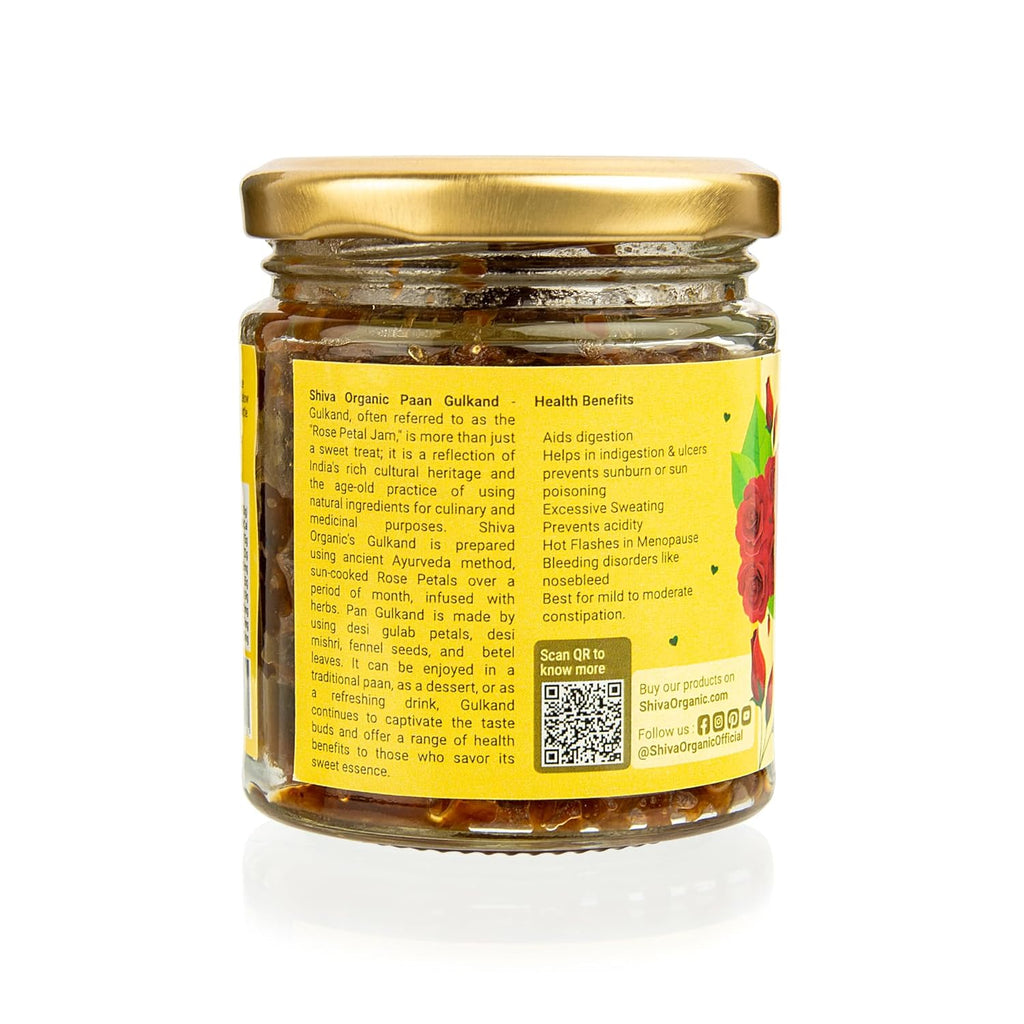 Shiva Organic Gulkand With Pan - 250 gms