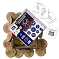 Mini Leaves Wooden Memory Card Space Exploration Puzzle Set With Wooden Box | Pattern, Color Matching Toy in 8 Pairs