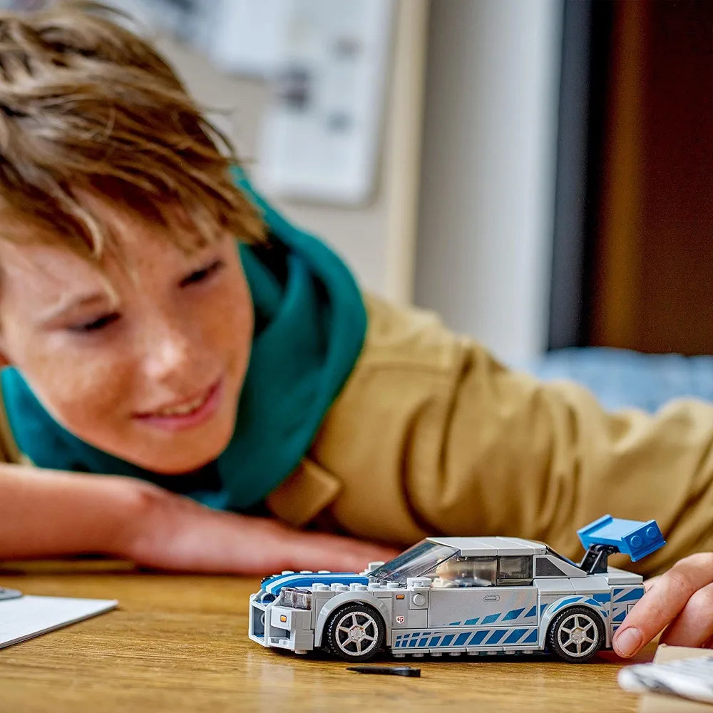 Lego Speed Champions 2 Fast 2 Furious Nissan Skyline GT-R  76917 Building Toy Set Race Car Model for Ages 9+