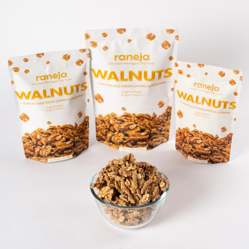 Raneja 100% Large Size Kashmiri Walnut Kernels 250g | Premium Walnuts/Akhrot Without Shell, Dry Fruits, Rich in Proteins & Antioxidants, With omega-3 fatty acids