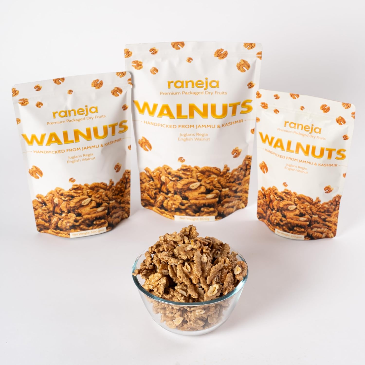 Raneja 100% Large Size Kashmiri Walnut Kernels 250g | Premium Walnuts/Akhrot Without Shell, Dry Fruits, Rich in Proteins & Antioxidants, With omega-3 fatty acids