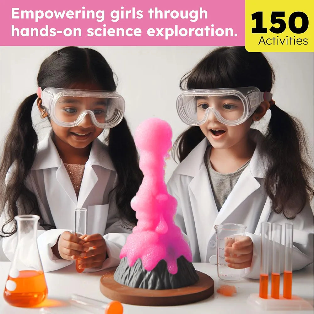Butterfly EduFields Girls Science Kit for Kids Ages 8 9 10 11 12 Years 150+ Science Experiment Kit Birthday Gifts for Girls Age 8-10-12-14