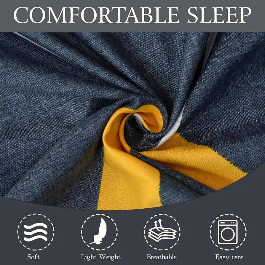 Fresh From Loom Microfiber Single Size Single Geometric Bedsheet with 1 Pillow Covers 144 TC Slate Grey