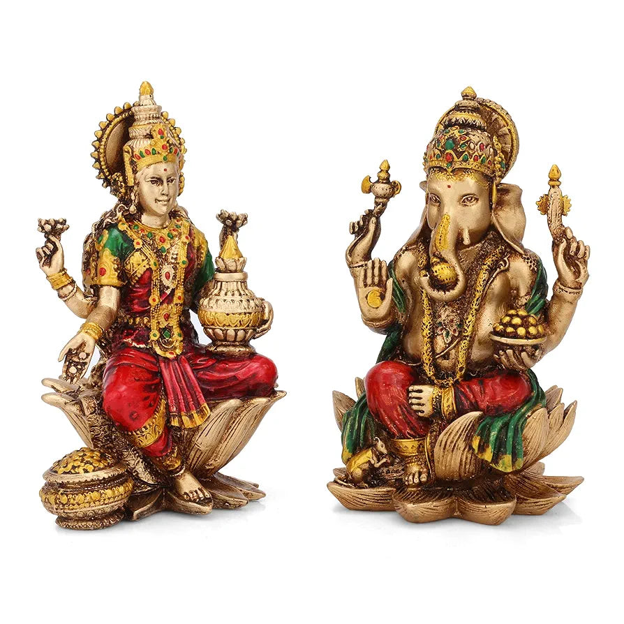 Lakshmi Ganesha Idol Laxmi Ganesh Statue Showpiece Figurine