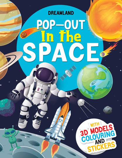 Dreamland Pop-Out In the Space- With 3D Models Colouring Stickers