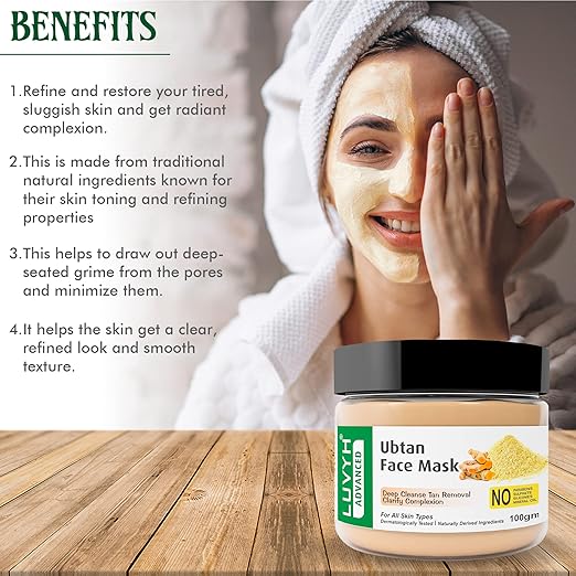 Luvyh Ubtan Face Pack Mask for Fairness - 100 gms