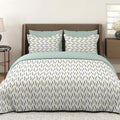 Layers Tivoli Cotton Bedsheet Set for All Seasons Lightweight 104 TC Queen Size Dark Beige Color