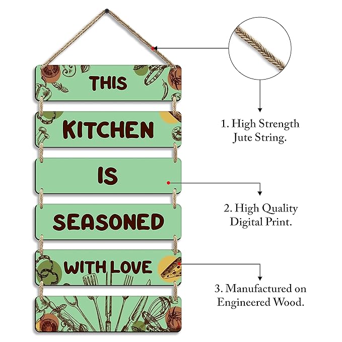 Sehaz Artworks Wall Decor for Living Room Home Decor Items Kitchen Decor Items  -6-0042
