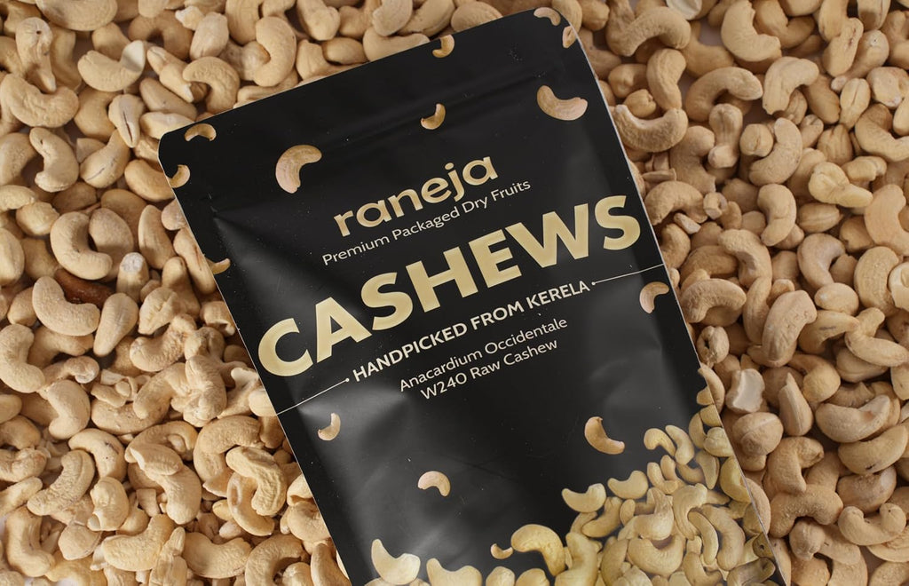 Raneja Premium Cashews (Grade W240) | 100% Natural Whole Kaju Healthy Snacks | Unsalted Cashew Nuts Crunchy, Nutritious & Delicious Nuts | Rich in Protein, Magnesium & Phosphorus