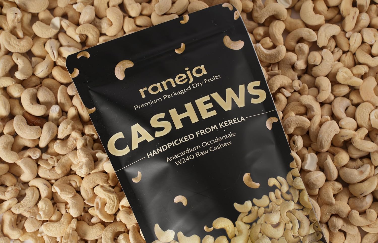 Raneja Premium Cashews (Grade W240) | 100% Natural Whole Kaju Healthy Snacks | Unsalted Cashew Nuts Crunchy, Nutritious & Delicious Nuts | Rich in Protein, Magnesium & Phosphorus