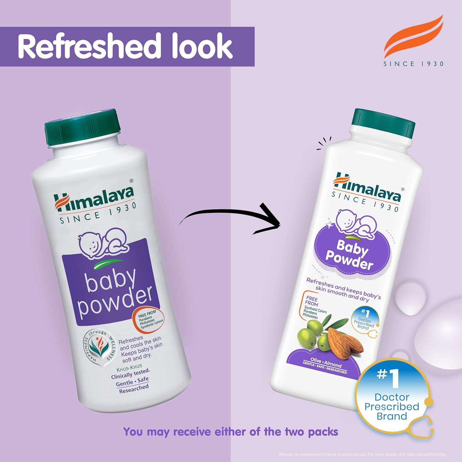 Himalaya Baby Powder 700g | Refreshes and keeps baby's skin smooth and dry