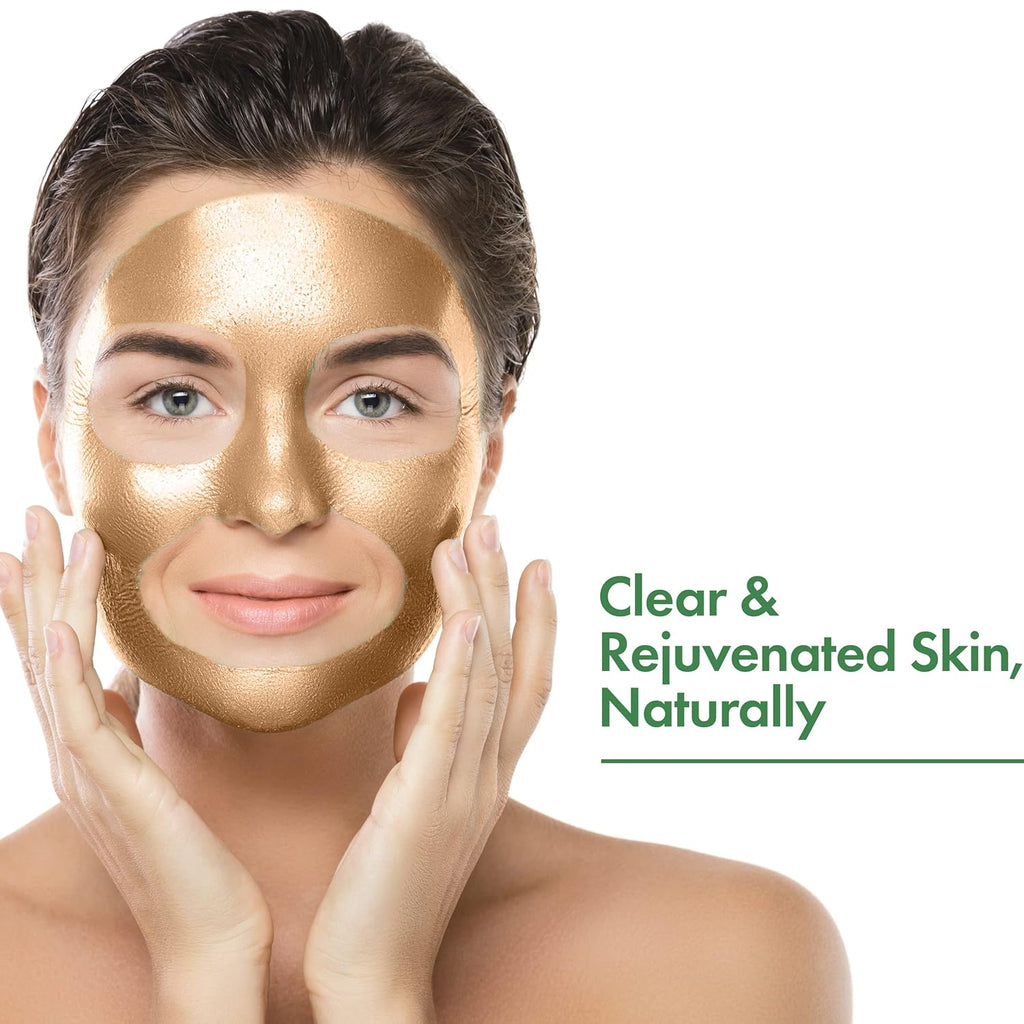 Good Vibes Gold Brightening Peel Off Mask, 50 g Deep Pore Cleansing Peel-Off Face Mask For All Skin Types, Anti-Bacterial & Helps Remove Acne, No Parabens, Sulphates & Mineral Oils