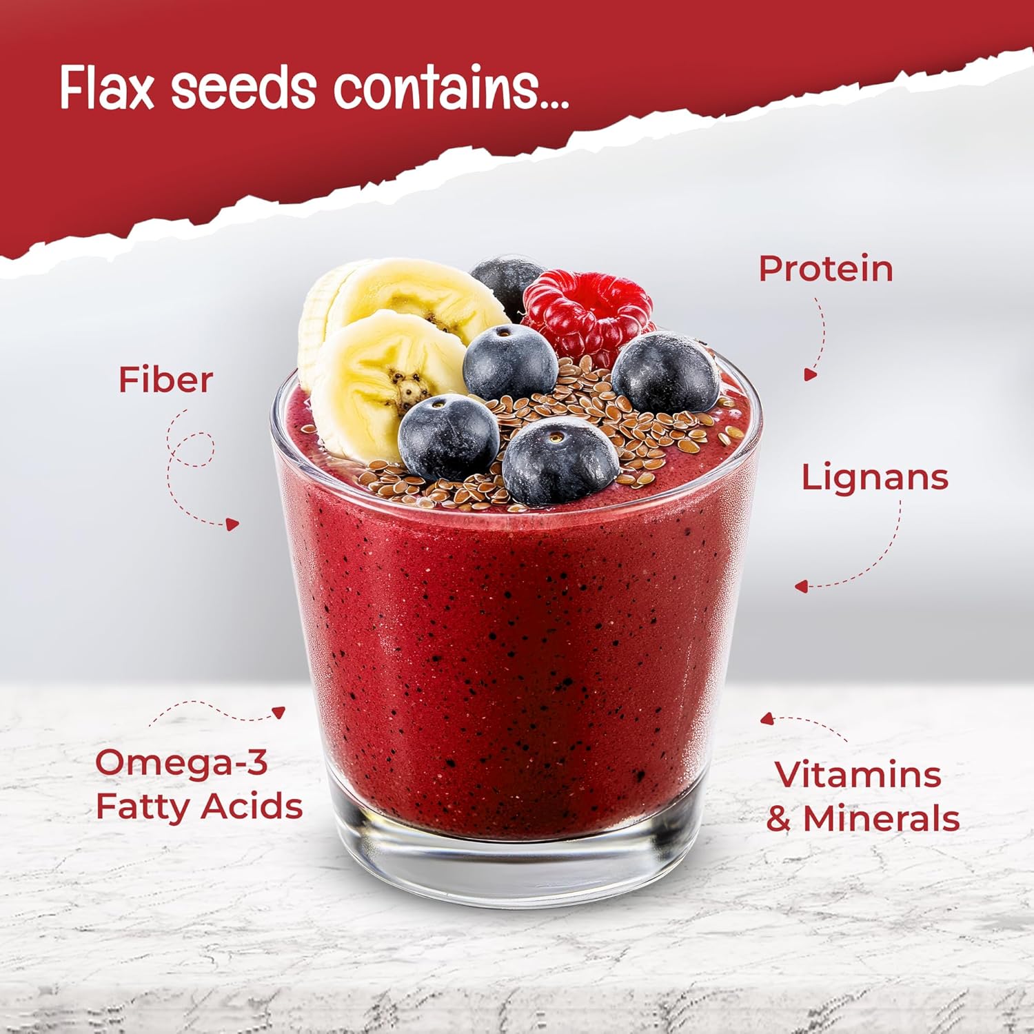 Pureheart Premium Raw Flax Seeds for Eating 230 gm - Alsi Seeds for Hair Growth, Heart Health & Digestion, Rich in Omega 3 Fatty Acids, Magnesium, Iron, Dietary Fibre, Protein