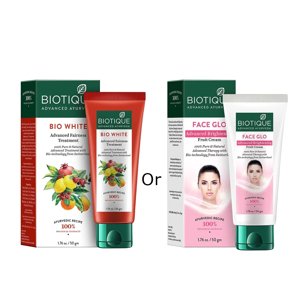 Biotique Face Glo Advanced Brightening Fruit Cream - 50 gms