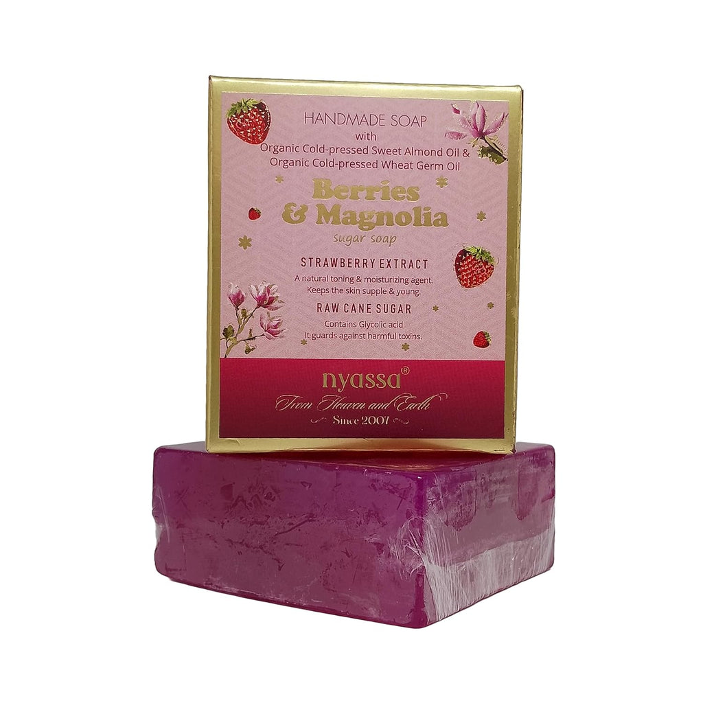Nyassa Berries & Magnolia Natural Handmade Bathing Soap - 150 Gms