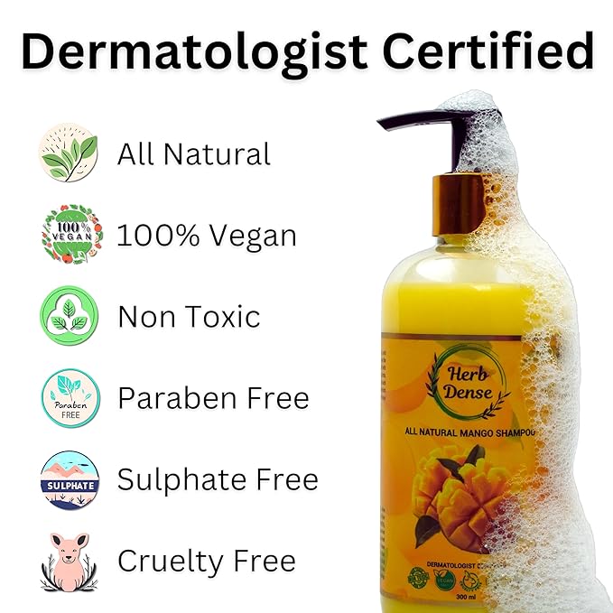 Herb Dense All Natural Premium Shampoo - 300 Ml