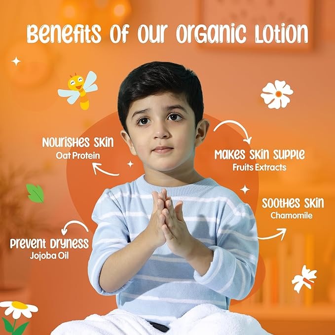 Puddles Organic Soothing Lotion For Kids Cub Riders - Age 2-12 Years - 300 ml