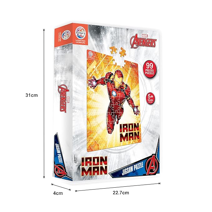 Ratna's 99 Pieces Disney & Marvel Series Jigsaw Puzzle for Kids | Iron Man