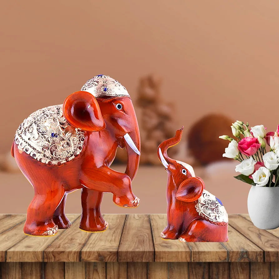 Mariner's Creation Premium Elephant showpiece Set of 2 showpiece 20x9x18.5 cm