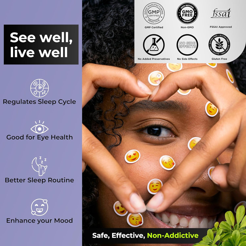 HEALTH VEDA ORGANICS PRIVATE LIMITED Plant Based Eye Care with Lutemax 2020 I 60 Veg Tablets I Protects from Blue Light & Improves Vision I For both for Men & Women