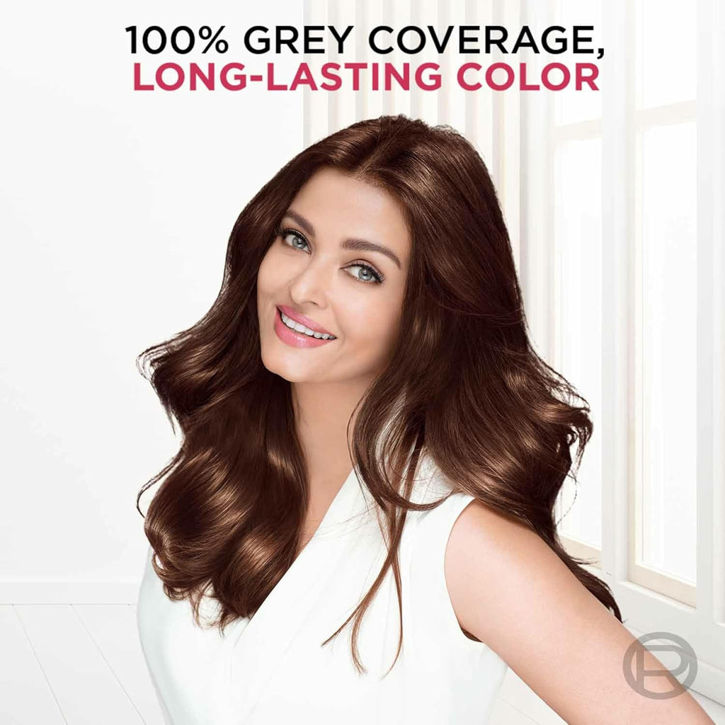 L'Oreal Paris Excellence Creme Hair Color, 3 Dark Brown, 72ml+100g