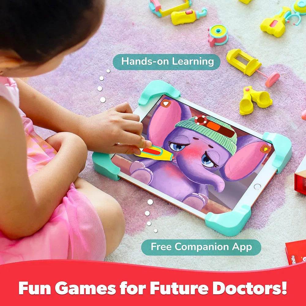 PlayShifu Doctor Kit for Kids Tacto Doctor Tech-Powered Pretend Playset with 12 Tools & 3 Games STEM Learning Toy for Ages 4–10 Roleplay Gift for Boys & Girls Tablet Not Included
