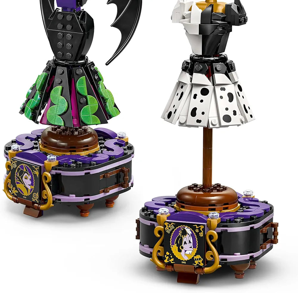 Lego Disney Villains Maleficent’s and Cruella De Vil’s Dresses 43262 Building Blocks Toys for 9+ Gift for Boys and Girls