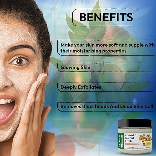 Luvyh Apricot & Walnut Scrub Hydrating & Facial Scrub - 100 gms