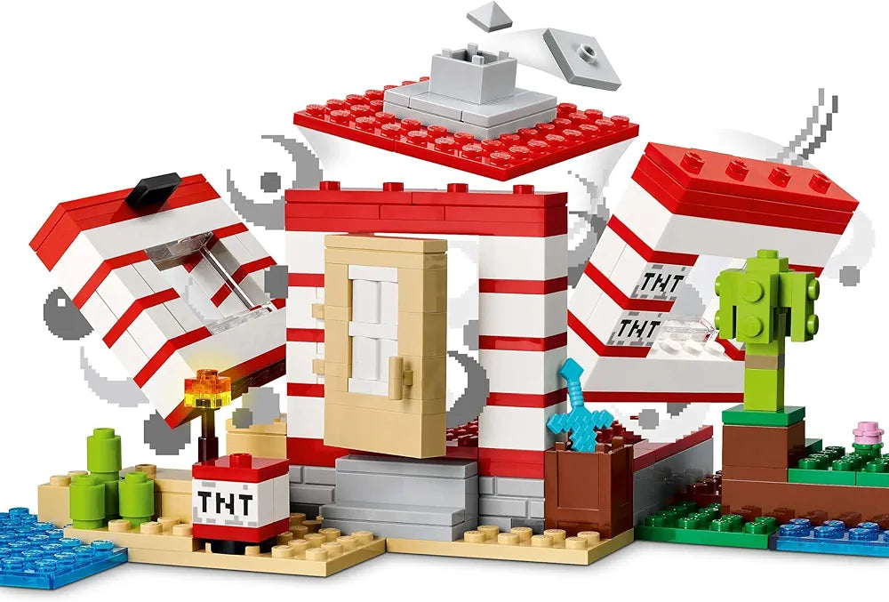 Lego Minecraft The TNT Jungle House, Video Game Collectible Toy 21275 Building Blocks Toys for 8+ Gift for Boys and Girls