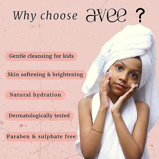 Avee Kids Body Wash Gentle & Hydrating Leaves Skin Soft & Bright - 200 ml