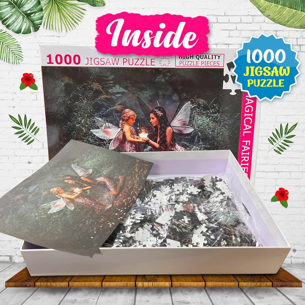 Hello Friend Magical Faries Jigsaw Puzzles 1000 - Piece for Kids and Childrens – Educational, Gifts, Fun and Creative Game - Ages 9+