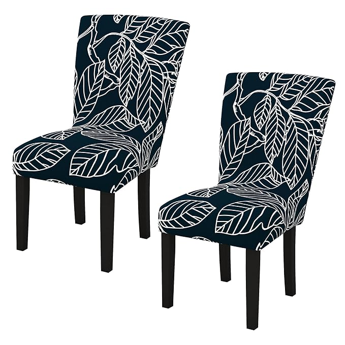 Story@Home Chair Cover Stretch Dining Chair Cover Navy Blue Chair Cover