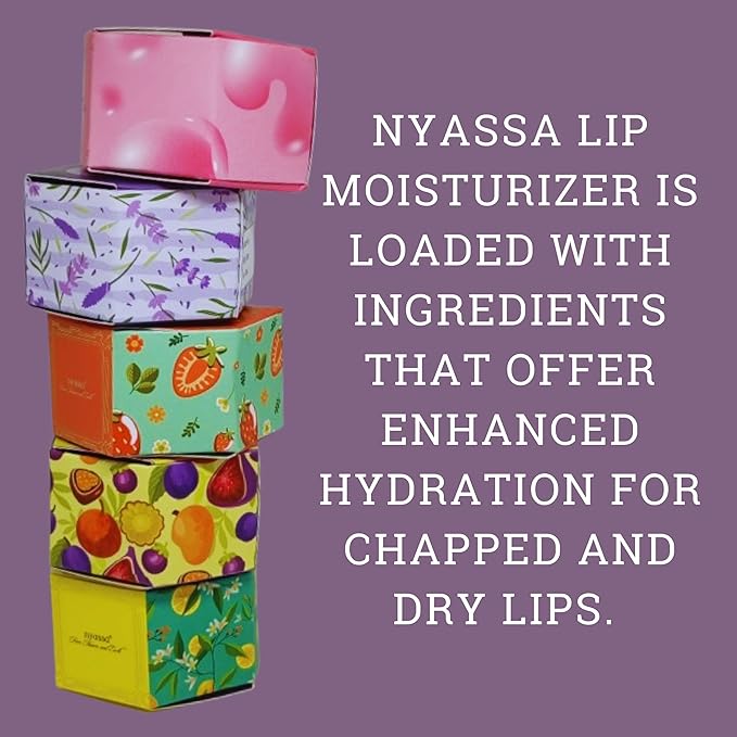 Nyassa Passion Fruit and Rose Intense Lip Balm With Shea Butter & Organic Sweet Almond Oil - 6 Gms