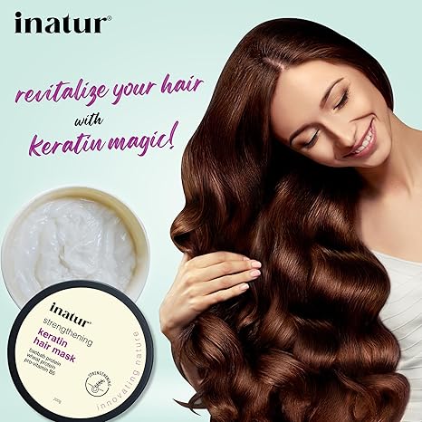 Inatur Strengthening Keratin Hair Mask - 200 gms